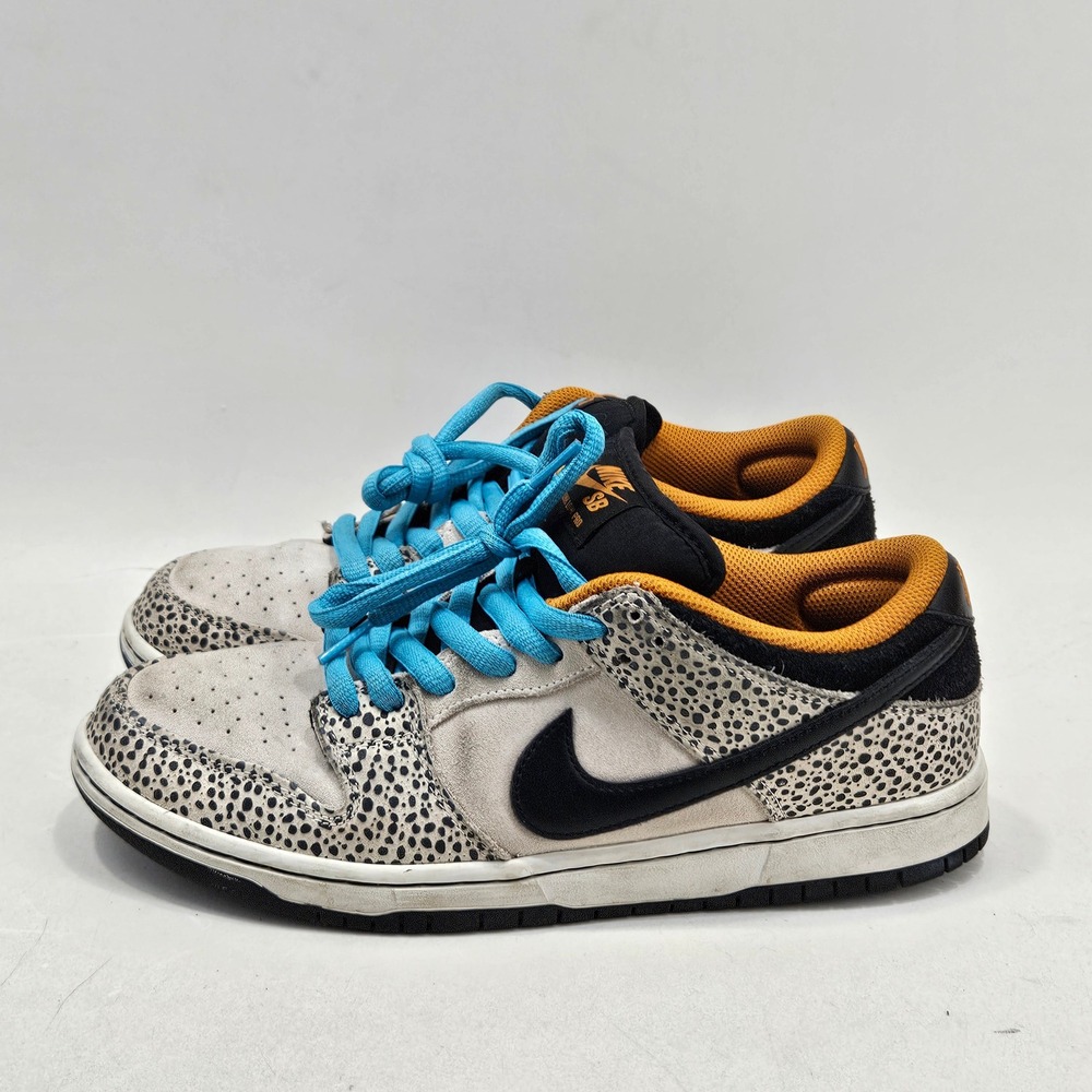 Nike SB Dunk Low Pro Mens 9.5 Phantom Black Monarch Safari FZ1233-002 Sneakers - Picture 4 of 15